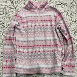 Place Pink and Gray Patterned Sweatshirt